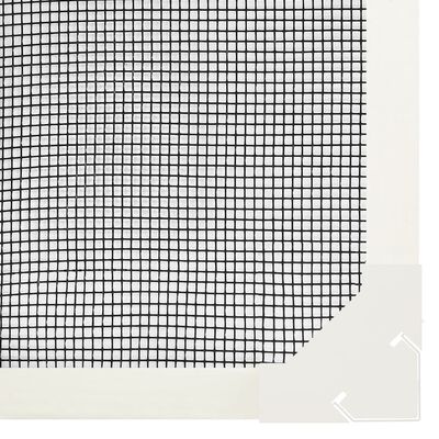 vidaXL Магнитна мрежа против насекоми за прозорци, бяла, 80x140 см