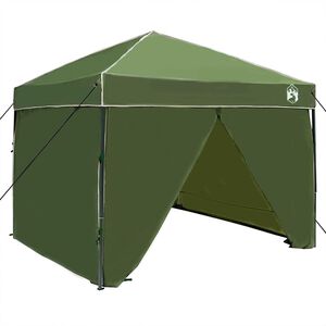 vidaXL Шатър 243 x 243 x 251 см Зелено текстил