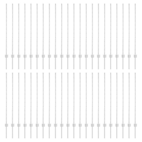 vidaXL Оградни стълбове 88 pcs Сребрист 160 cm Стомана