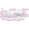 vidaXL Комплект за почивка в градина 7 pcs Восъчен Кафяв