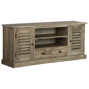 vidaXL ТВ шкаф, минди дърво масив, 145x35x60 см