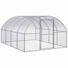 vidaXL Птичарник на открито, 3x4x2 м, поцинкована стомана