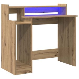 vidaXL Бюро Дъб 97 x 45 x 90 см Инженерна дървесина