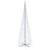 vidaXL Коледна елха конус, студено бяло, 3000 LED, 230x800 см