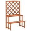 vidaXL Етажерка за саксии с пергола, 70x42x115 см, чам масив