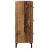 vidaXL Служебен шкаф с чекмедже Старо дърво 69,5 x 34 x 90 см