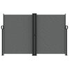 vidaXL Прибираща се странична тента, антрацит, 160x1200 см