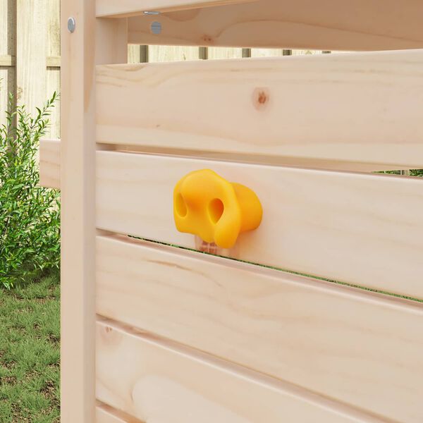 vidaXL Хватки за катерене 12 pcs Жълто 100 x 67 x 43 мм ПП