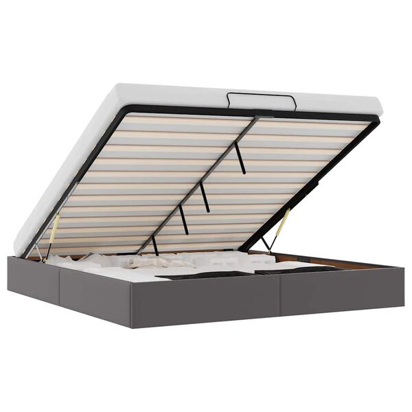 vidaXL Османска рамка за легло без матрак, 180x200 см, изкуствена кожа