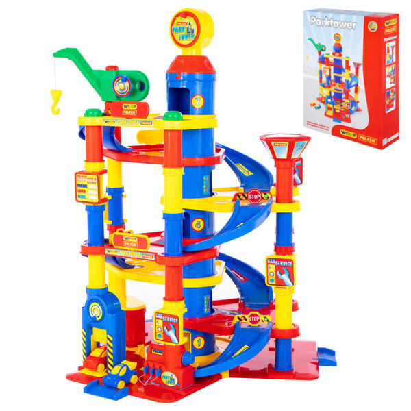 Polesie Wader 7 части комплект паркинг гараж 7 етажа 77x71x95 см PP