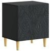 vidaXL Нощно шкафче Черно 43 x 34,5 x 50 см Инженерна дървесина