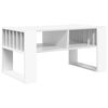 vidaXL Масичка за кафе Бяло 92 x 49,5 x 45 см Инженерна дървесина