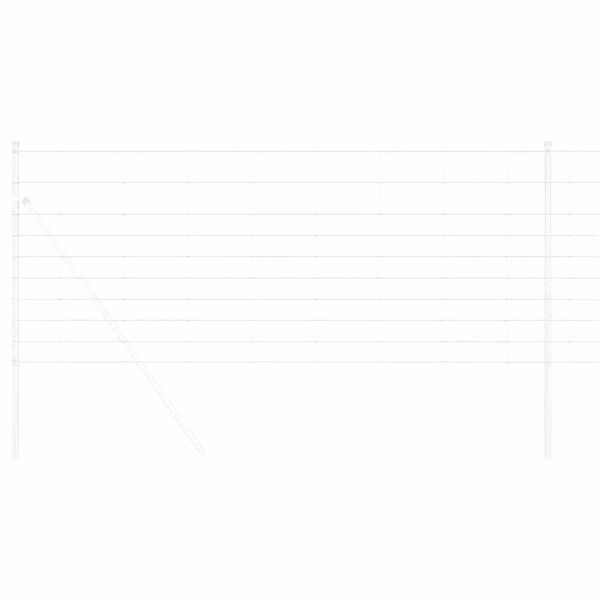 vidaXL Ограда за пасища Сребрист 25 x 1 m Поцинкована стомана