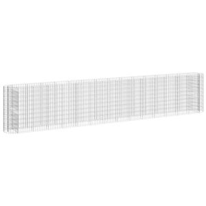 vidaXL Габион повдигната леха, поцинковано желязо, 540x50x100 cм