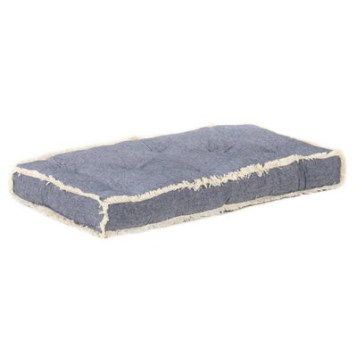 vidaXL Възглавница за палетен диван, синя, 73x40x7 см
