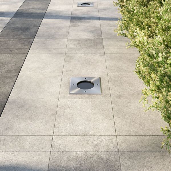 vidaXL Градински осветители за вграждане в земя, 3 бр, квадратни