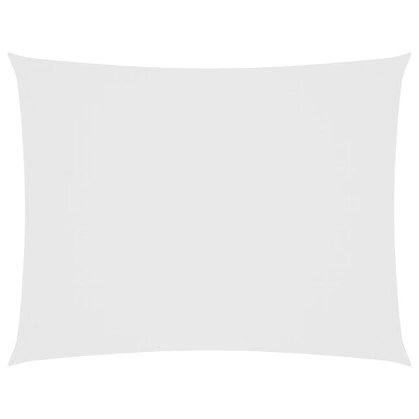 vidaXL Платно-сенник, Оксфорд текстил, правоъгълно, 3x4 м, бяло