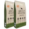 vidaXL Премиум храна за кучета Adult Sensitive Lamb &amp; Rice 2 бр 30 кг