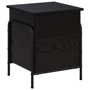 vidaXL Кутия за съхранение Черен дъб 80 x 40 x 49,5 см