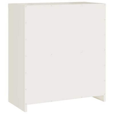vidaXL Шкаф за папки бял 79x40x90 см стомана