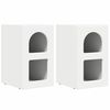 vidaXL Нощно шкафче ELST 2 бр. Бяло 29,5 x 33,5 x 50 см