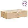 vidaXL Кутия за съхранение 24 pcs Кремаво 70 x 40 x 18 см