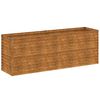 vidaXL Повдигната градинска леха 196x50x69 см, кортенова стомана