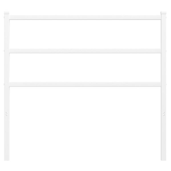 vidaXL Метална резервна табла за легло, бяла, 100 см