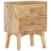 vidaXL Нощно шкафче, 40x35x55 см, мангово дърво масив