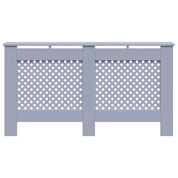 vidaXL Параван за радиатор, антрацит, 152x19x81,5 см, МДФ