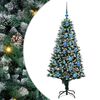 vidaXL С изкуствено коледно дърво с 150 LED светодиода Зелен 150 cm