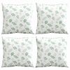 vidaXL Пухени възглавници Листо 4 pcs Мотив с листа 40 x 40 cm