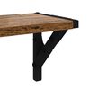 vidaXL Стени за рафтове с рафт 2 pcs Старо дърво 80 x 15 x 15,5 cm
