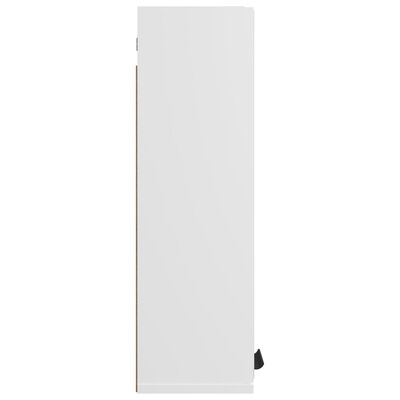 vidaXL Шкаф за баня с огледало, бял, 64x20x67 см