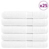 vidaXL Премиум кърпи за сауна SOLUND 25 бр бели 80x200 см 600 gsm