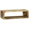 vidaXL ТВ шкаф с рафт със съхранение Кафяво Масивна дървесина от манго