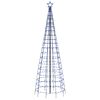 vidaXL Коледна светеща елха с шипове 570 LED Синьо 300 см