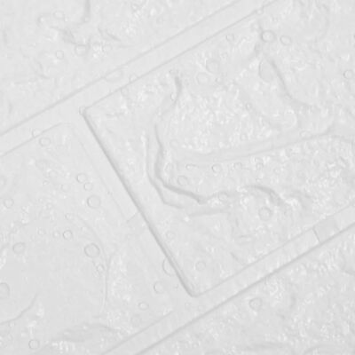 vidaXL 3D тапети Тухли, самозалепващи се, 40 бр, бели