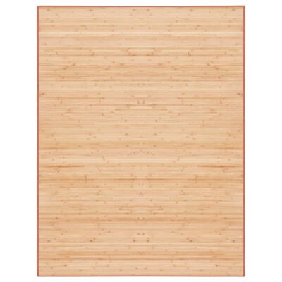 vidaXL Бамбуков килим, 150x200 см, кафяв