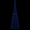 vidaXL Коледна елха конус, синя, 3000 LED, 230x800 см