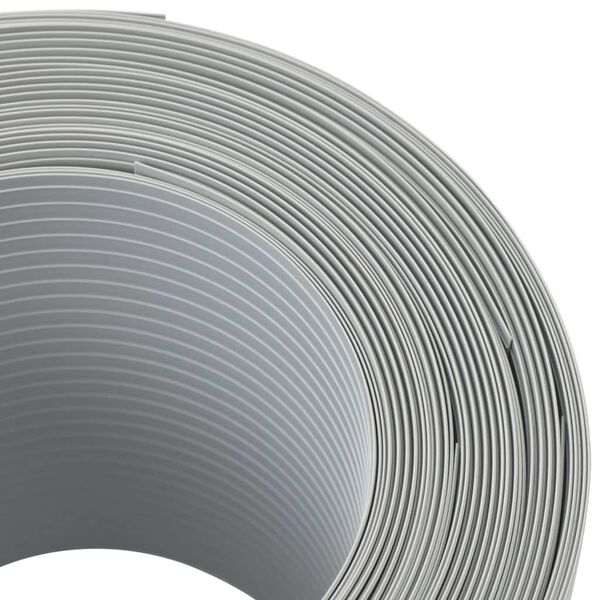 vidaXL Ленти за покриване на огради 10 бр светлосив 252,5x19 см PVC