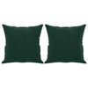 vidaXL 2-местен диван с възглавници тъмнозелен 140 см кадифе