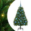 vidaXL С изкуствено коледно дърво 120 cm 150 LED светодиода Топло бяло