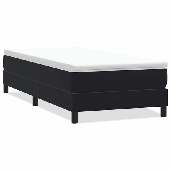 vidaXL Box Spring Легло без матрак Черно 90x220 cm Velvet
