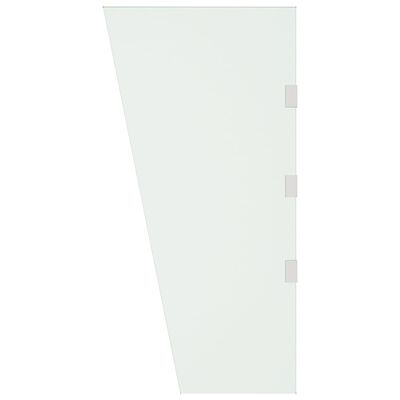 vidaXL Страничен панел за навес за врата прозрачен 50x100 см стъкло