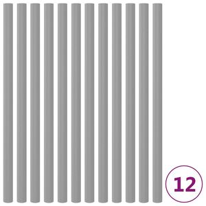 vidaXL Пяна за стълб на батут 12 бр 92,5 см сива