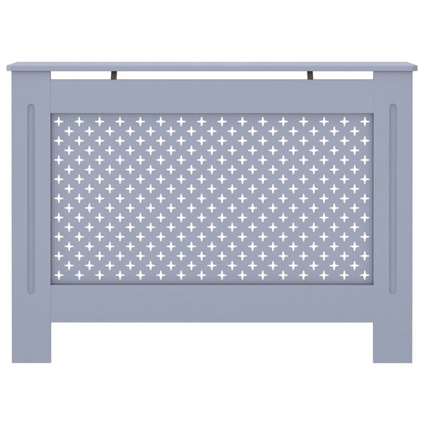 vidaXL Параван за радиатор, антрацит, 112x19x81,5 см, МДФ