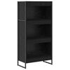 vidaXL Шкаф за книги 60 x 30 x 121 см Инженерна дървесина Черния дъб