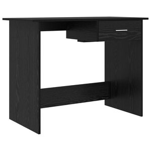 vidaXL Бюро Черния дъб 100 x 50 x 76 см Инженерна дървесина