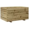 vidaXL Градинска кашпа, 90x60x49,5 см, импрегнирано борово дърво